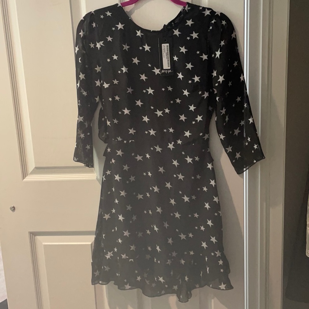 NWT Nasty Gal adorable dress with open back.